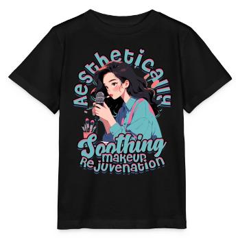 ASMR Aesthetically Soothing Makeup Rejuvenation - Stanley/Stella MINI CREATOR Kids’ T-Shirt - black - Front - Mikhail (115cm)