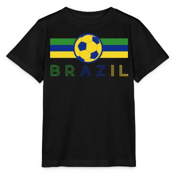 Brazil Brazil shirt Brazilian Rio de Janeirao - Stanley/Stella MINI CREATOR Kids’ T-Shirt - black - Front - Mikhail (115cm)