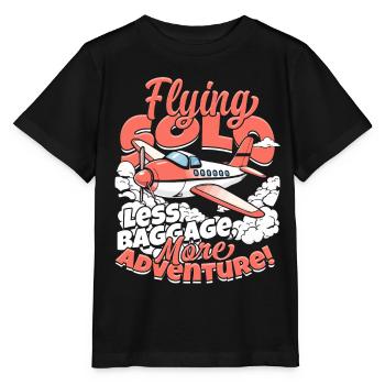 Premier pilote de vol solo Flying Solo - T-shirt bio MINI CREATOR Stanley/Stella Enfant - noir - Devant - Mikhail (115cm)