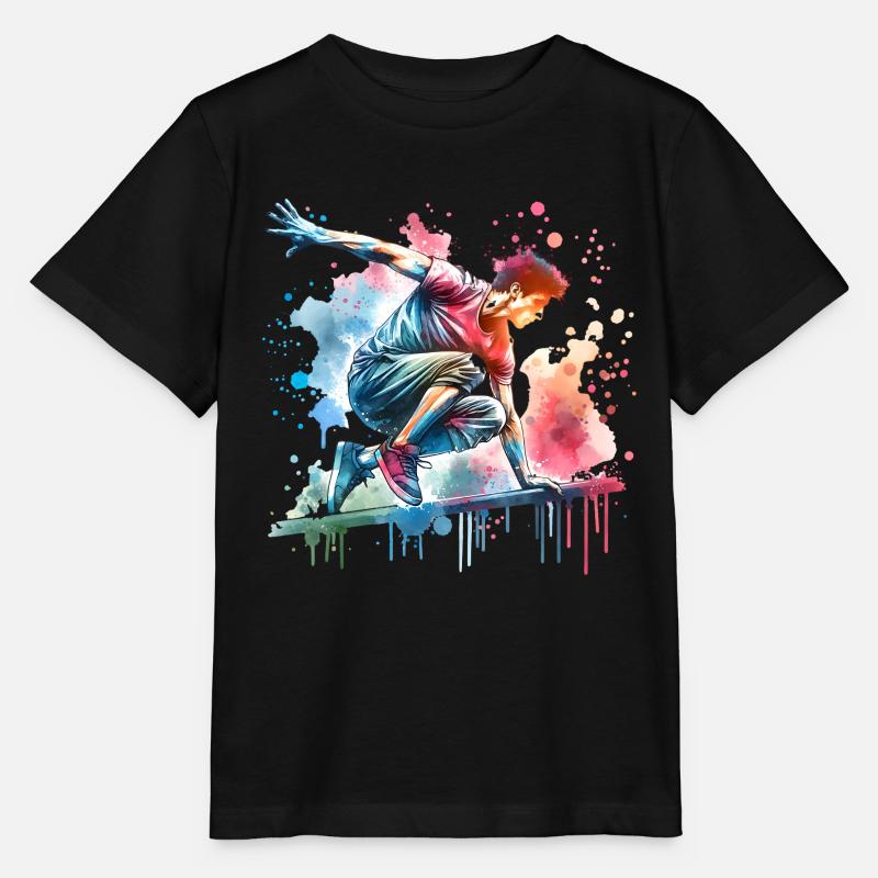 Parkour - T-shirt bio MINI CREATOR Stanley/Stella Enfant - noir