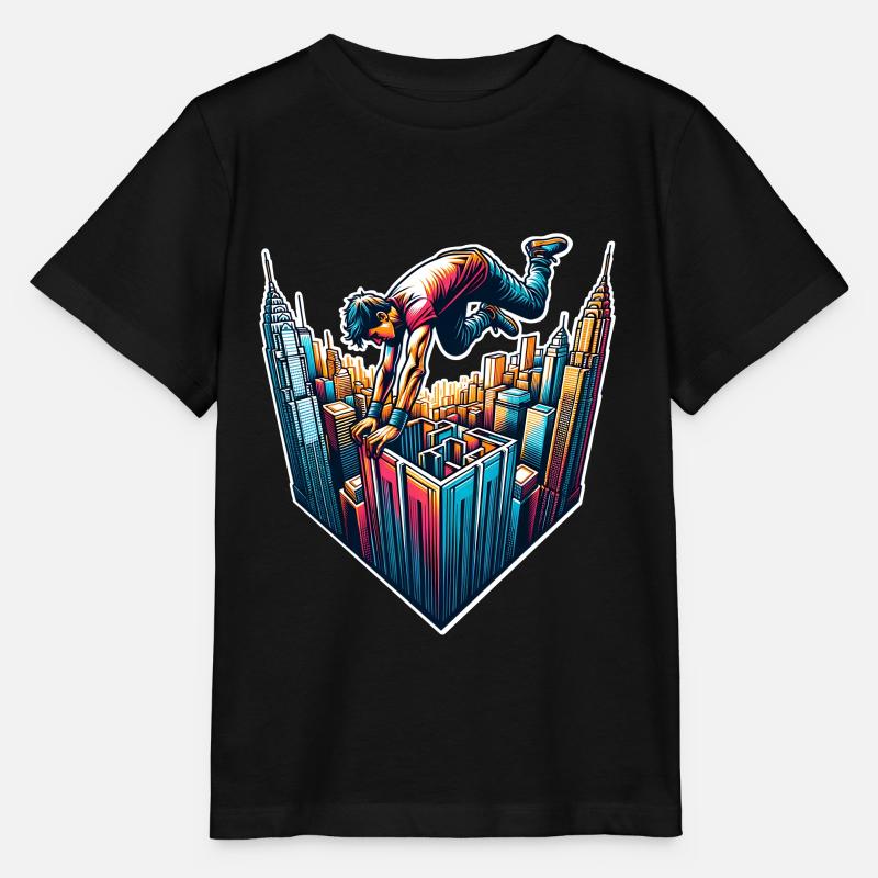 Parkour - T-shirt bio MINI CREATOR Stanley/Stella Enfant - noir
