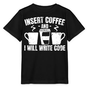Programmeur Blagues drôles - T-shirt bio MINI CREATOR Stanley/Stella Enfant - noir - Devant - Mikhail (115cm)