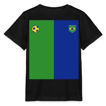 Brésil Brésil Maillot brésilien Rio de Janeiro - T-shirt bio MINI CREATOR Stanley/Stella Enfant - noir - Devant - Mikhail (115cm)