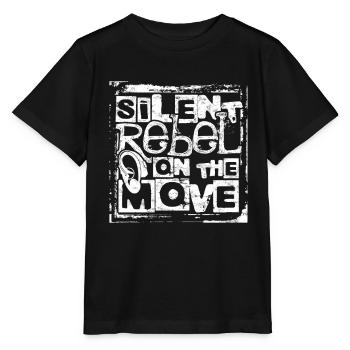 Perte auditive : rebelle silencieux en mouvement - T-shirt bio MINI CREATOR Stanley/Stella Enfant - noir - Devant - Mikhail (115cm)