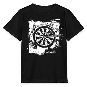 Funny dartboard - Stanley/Stella MINI CREATOR Kids’ T-Shirt - black - Front - Mikhail (115cm)