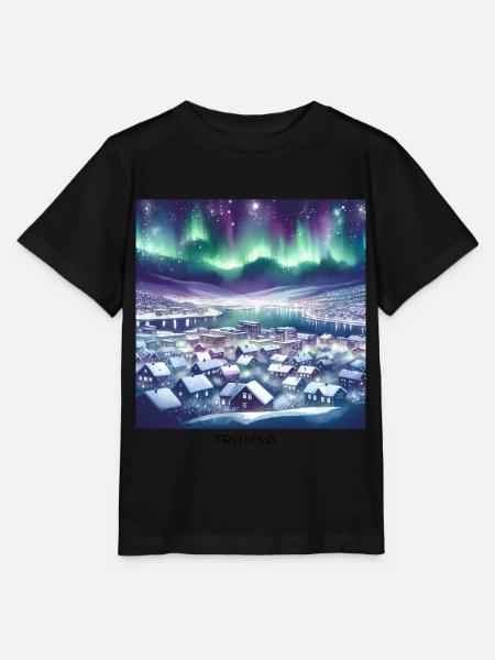 Tromsø Winterlandschaft Skandinavien Norwegen - Stanley/Stella Kinder T-Shirt MINI CREATOR - Schwarz