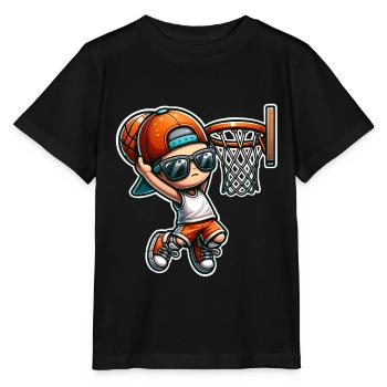 Basketball - Stanley/Stella Kinder T-Shirt MINI CREATOR  - Schwarz - Vorne - Mikhail (115cm)