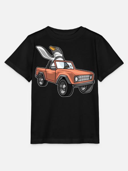 Pinguin Auto - Stanley/Stella Kinder T-Shirt MINI CREATOR - Schwarz