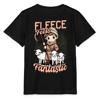 Shepherd Sheep Sheep Shepherd - Stanley/Stella MINI CREATOR Kids’ T-Shirt - black - Front - Mikhail (115cm)