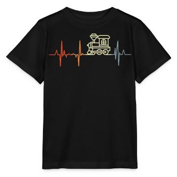 Eisenbahn Herzklopfen - Stanley/Stella Kinder T-Shirt MINI CREATOR  - Schwarz - Vorne - Mikhail (115cm)