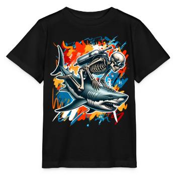 Tauchen Taucher - Stanley/Stella Kinder T-Shirt MINI CREATOR  - Schwarz - Vorne - Mikhail (115cm)