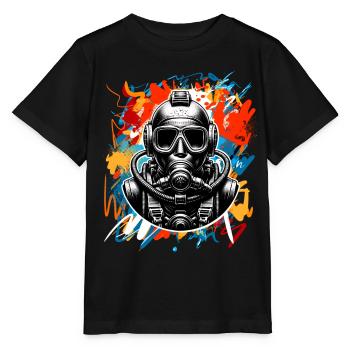 Tauchen Taucher - Stanley/Stella Kinder T-Shirt MINI CREATOR  - Schwarz - Vorne - Mikhail (115cm)