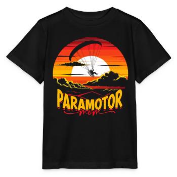 Paramotoring Motorschirm Paramotor Mom - Stanley/Stella MINI CREATOR Kids’ T-Shirt - black - Front - Mikhail (115cm)