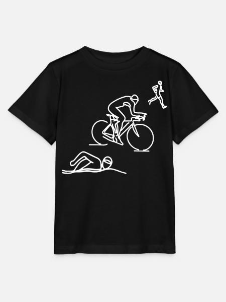 Natación Ciclismo Running - Camiseta para niños MINI CREATOR de Stanley/Stella - negro