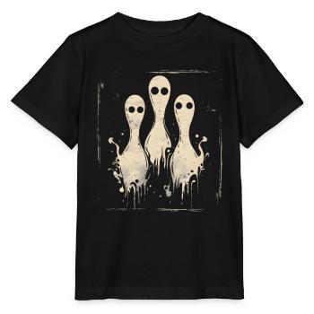 Halloween Bowling Pins - Stanley/Stella MINI CREATOR Kids’ T-Shirt - black - Front - Mikhail (115cm)