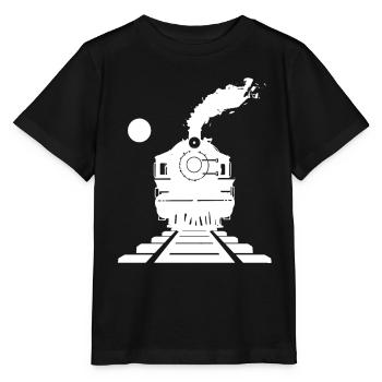 Railway Sketch - Stanley/Stella MINI CREATOR Kids’ T-Shirt - black - Front - Mikhail (115cm)