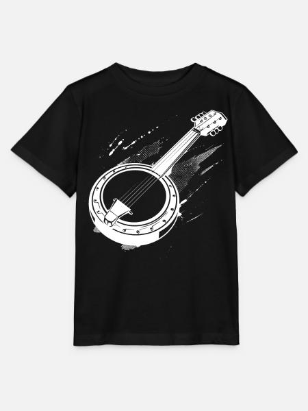 Banjo Grafik - Stanley/Stella Kinder T-Shirt MINI CREATOR - Schwarz