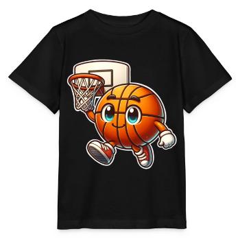 Basket-ball Joueurs de basket-ball - T-shirt bio MINI CREATOR Stanley/Stella Enfant - noir - Devant - Mikhail (115cm)