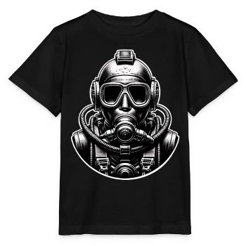 Tauchen Taucher - Stanley/Stella Kinder T-Shirt MINI CREATOR  - Schwarz - Vorne - Mikhail (115cm)