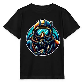 Tauchen Taucher - Stanley/Stella Kinder T-Shirt MINI CREATOR  - Schwarz - Vorne - Mikhail (115cm)