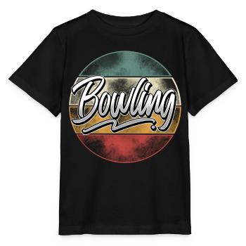 Bowling - Stanley/Stella Kinder T-Shirt MINI CREATOR  - Schwarz - Vorne - Mikhail (115cm)