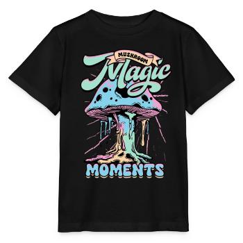 Mushroom Pickers Mushroom Growers Mushroom Magic Moments - Stanley/Stella MINI CREATOR Kids’ T-Shirt - black - Front - Mikhail (115cm)