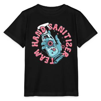 Kemphobia Mysophobia Team Hand Sanitizer - Stanley/Stella MINI CREATOR Kids’ T-Shirt - black - Front - Mikhail (115cm)