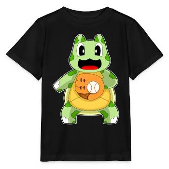 Gant de baseball Turtle - T-shirt bio MINI CREATOR Stanley/Stella Enfant - noir - Devant - Mikhail (115cm)