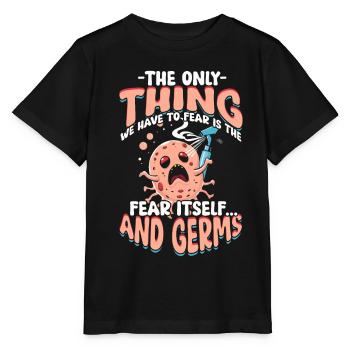 Nuclear phobia Mysophobia - Stanley/Stella MINI CREATOR Kids’ T-Shirt - black - Front - Mikhail (115cm)