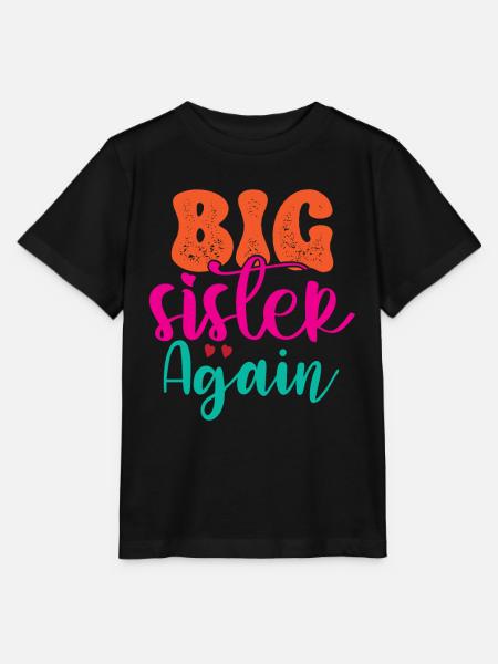 Große Schwester Geschenk Wieder Große Schwester - Stanley/Stella Kinder T-Shirt MINI CREATOR  - Schwarz