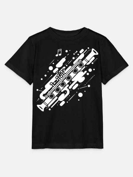 Flöte Streetart - Stanley/Stella Kinder T-Shirt MINI CREATOR - Schwarz