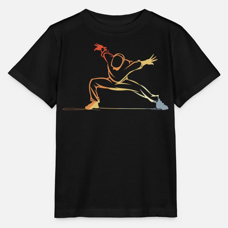 Croquis de B-Boy - T-shirt bio MINI CREATOR Stanley/Stella Enfant - noir
