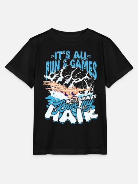 Synchronschwimmen Synchro Schwimmer - Stanley/Stella Kinder T-Shirt MINI CREATOR - Schwarz
