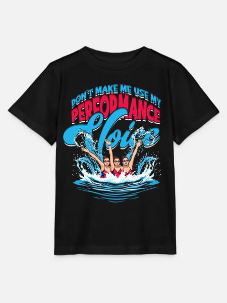 Synchronschwimmen Performance Voice - Stanley/Stella Kinder T-Shirt MINI CREATOR - Schwarz