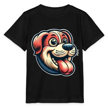 Chien - T-shirt bio MINI CREATOR Stanley/Stella Enfant - noir - Devant - Mikhail (115cm)