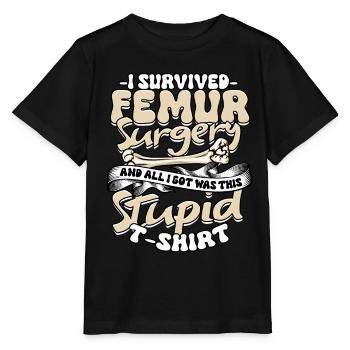 Beinbruch Femur Surgery Survivor - Stanley/Stella Kinder T-Shirt MINI CREATOR  - Schwarz - Vorne - Mikhail (115cm)