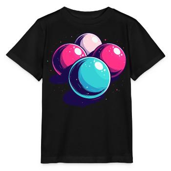 Boules de billard - T-shirt bio MINI CREATOR Stanley/Stella Enfant - noir - Devant - Mikhail (115cm)