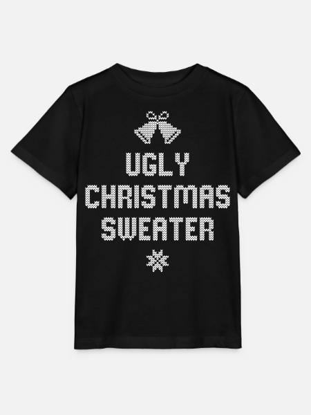 Christmas Sweater - Stanley/Stella MINI CREATOR Kids’ T-Shirt - black