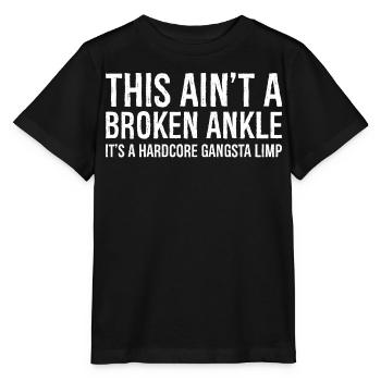 Funny Broken Ankle Injury - Stanley/Stella MINI CREATOR Kids’ T-Shirt - black - Front - Mikhail (115cm)