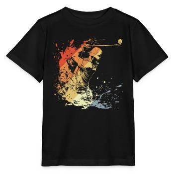Golfspieler Retro - Stanley/Stella Kinder T-Shirt MINI CREATOR  - Schwarz - Vorne - Mikhail (115cm)