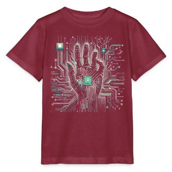 Informatique Programmeur informaticien - T-shirt bio MINI CREATOR Stanley/Stella Enfant - bordeaux - Devant - Kain (125cm)