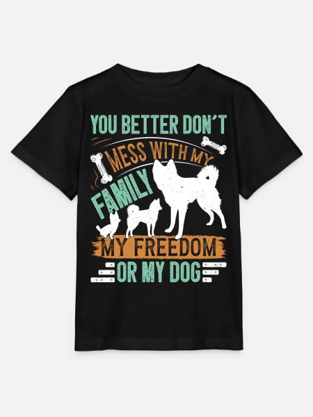 Alaskan Klee Kai - Stanley/Stella Kinder T-Shirt MINI CREATOR - Schwarz