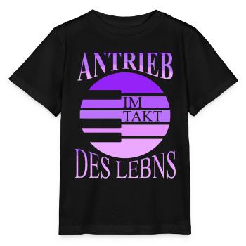 Klavier Pianist Antrieb Takt Des Lebens Piano - Stanley/Stella Kinder T-Shirt MINI CREATOR  - Schwarz - Vorne - Mikhail (115cm)