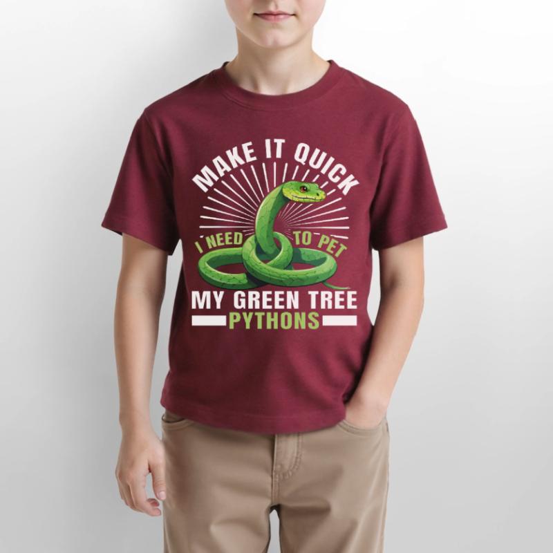 Green Tree Python Stanley/Stella Kinder T-Shirt MINI CREATOR 