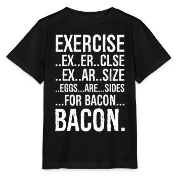 Exercice bacon - T-shirt bio MINI CREATOR Stanley/Stella Enfant - noir - Devant - Mikhail (115cm)