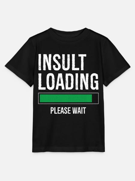 insult loading please wait - Stanley/Stella Kinder T-Shirt MINI CREATOR - Schwarz