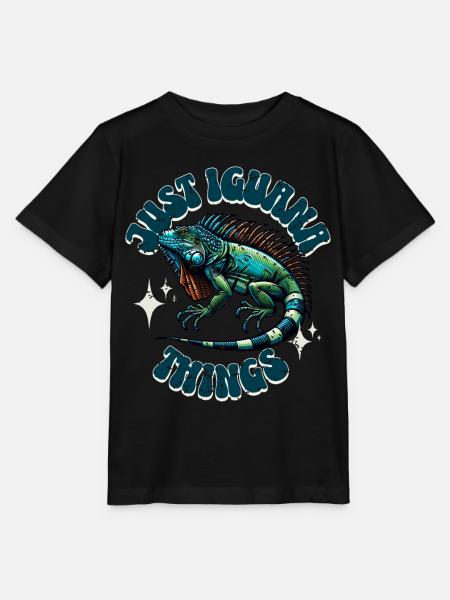 Leguan - Stanley/Stella Kinder T-Shirt MINI CREATOR - Schwarz