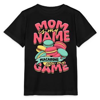 Macaron Mutter Macaronbäcker Patissier - Stanley/Stella Kinder T-Shirt MINI CREATOR  - Schwarz - Vorne - Mikhail (115cm)