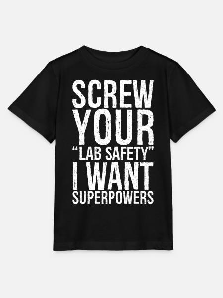 screw your lab safety - Stanley/Stella Kinder T-Shirt MINI CREATOR - Schwarz
