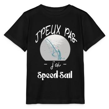 j'peux pas 'jai speed sail - T-shirt bio MINI CREATOR Stanley/Stella Enfant - noir - Devant - Mikhail (115cm)
